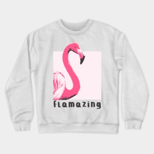 Flamazing Flamingo Art Design Crewneck Sweatshirt